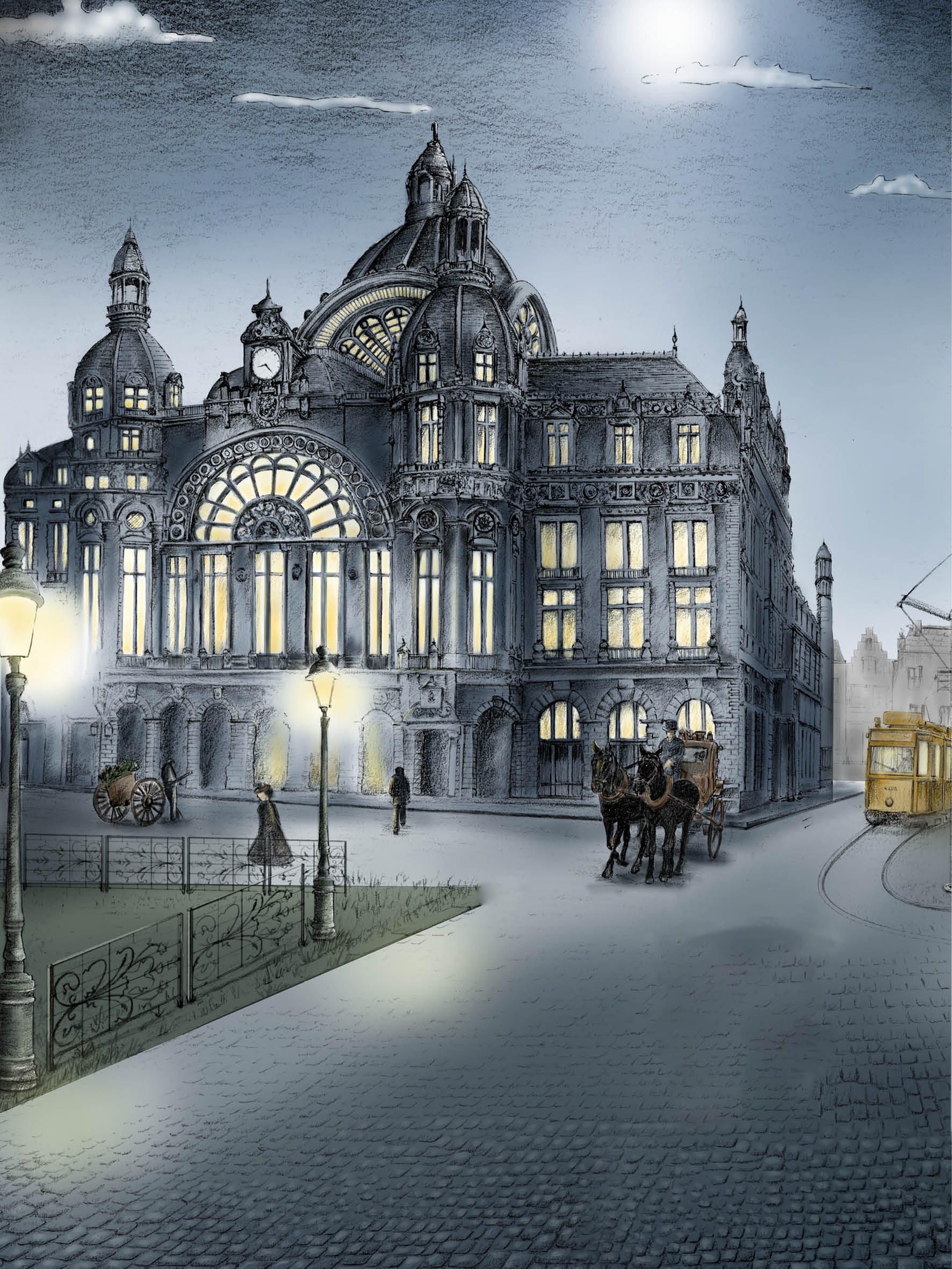 Anvers Central en 1905